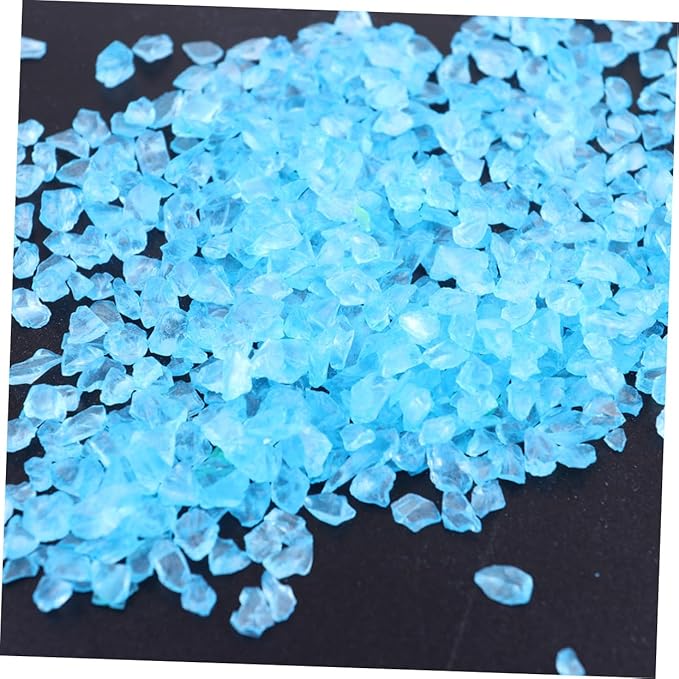 2pcs Glass Sand Blue Coarse for Sand Art Fish Tank Micro Landscape Decoration Fish Safe