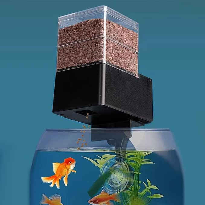 Fish Feeder - 5-Speed Intelligent Automatic Feeder | Adjustable Airtight Aquarium For Tanks And Ponds; Ideal For Fish, Turtles, Bettas, Shrimp And More: Schedules