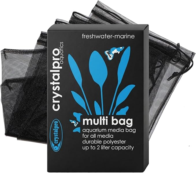 crystalpro Multi Bag - Aquarium Filter Media Bags - 4pcs (6" x 12")