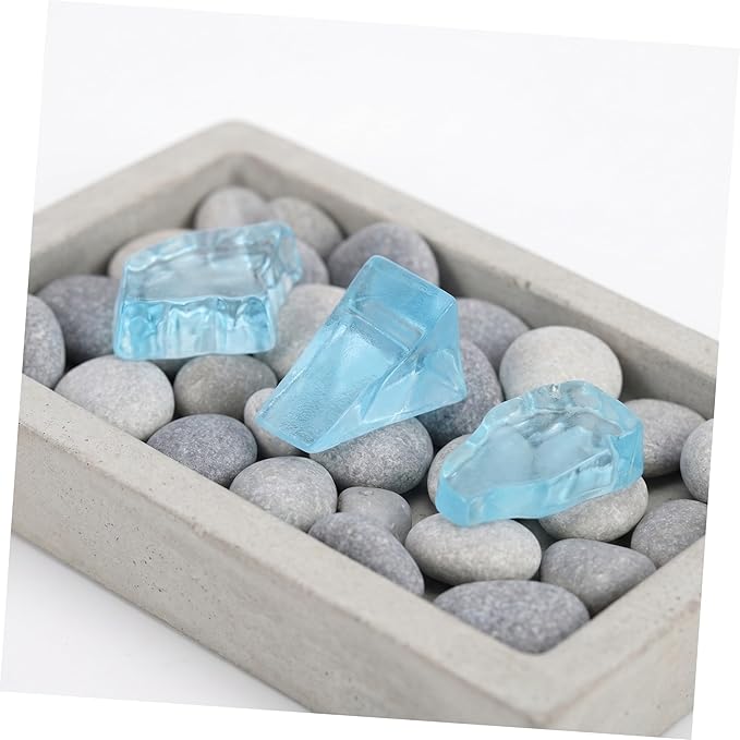 VANZACK 36pcs Mini Glacier Figurines Arctic Scene Simulation Iceberg Models for Aquarium Decor Sand Table Landscape Rockery Micro Landscape Accessories