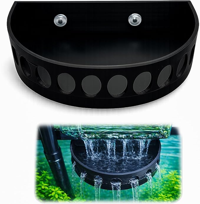 Aquarium Filter Baffle, Universal HOB Filter Compatible, Slow Flow Design for Betta Fish and Shrimp Tanks, 2 Suction Cups for Easy to Install Aquarium (X-Large)
