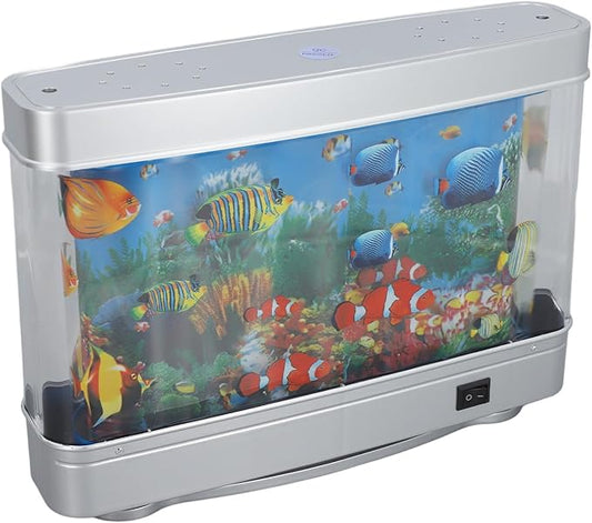 Fockety LED Simulated Ornamental Fish Lamp, Artificial Aquarium Miniature Light LED Light, Fake Aquarium Decorative Lamp for Home Office Children Room (US)