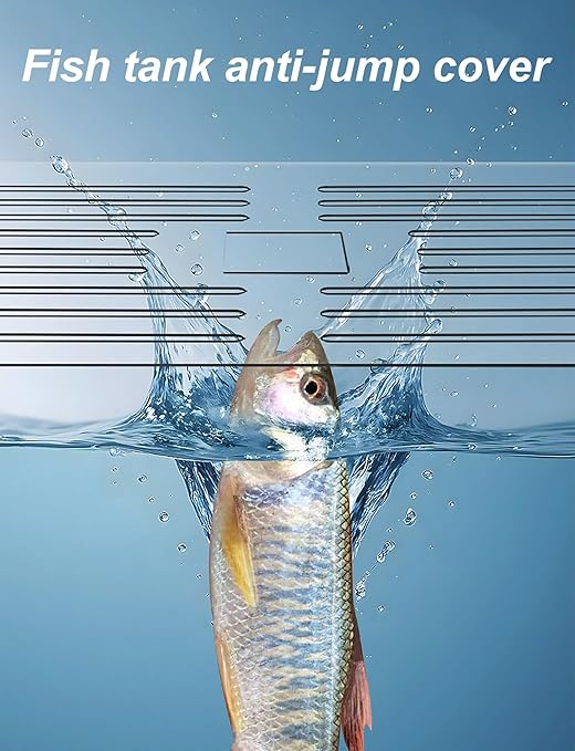 Clear Acrylic Aquarium Top Cover, Custom Terrarium Jumping Proof Hood - Avoid Cat Catching Fish, with Fresh Air Hole, Cut at Will(70x40CM/27.6x15.7in)
