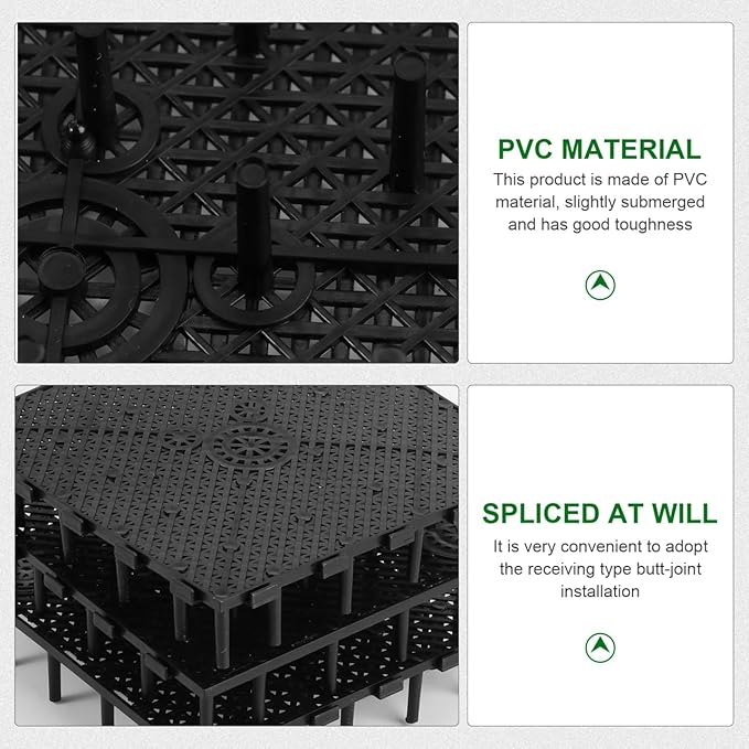 TEHAUX 20pcs Aquarium Undergravel, Undergravel Filter Aquarium Divider Tank Fish Tank Bottom Plate PVC Splicing Clapboard Bottom Fish Divider Stand for DIY Filtration in Aquascaping