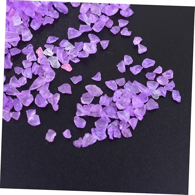 2pcs Glass Colored Sand Coarse Sand for Sandbox Decorative Micro Landscape Aquarium Fish Gravel