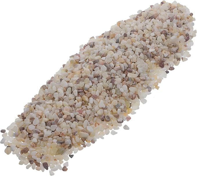 Ipetboom Aquarium Rocks for Fish Tank Decorative Gravel 1kg Natural Polished Fish Tank Gravels Bulk Aquarium Sands