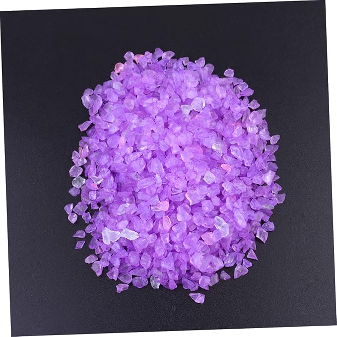 GARVALON 2pcs Colored Glass Colored Sand for Landscape and Fish Tank Decor Decorative Sand Safe for Aquariums and Flowerpots