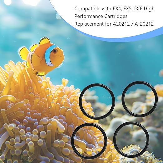 A20212 / A-20212 Replacement O-Ring for Top Cap Snap-On Aquarium Filters, Compatible with Fluval FX4 FX5 FX6 Aquarium Filters (4 PCS)