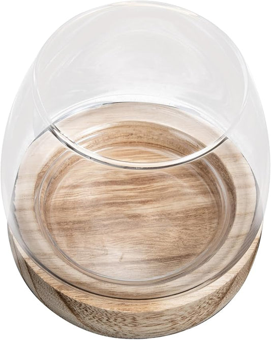Multi-Functional Household Small Fish Bowl Glass Landscape Bottle Easy to Clean for Plant and Decor