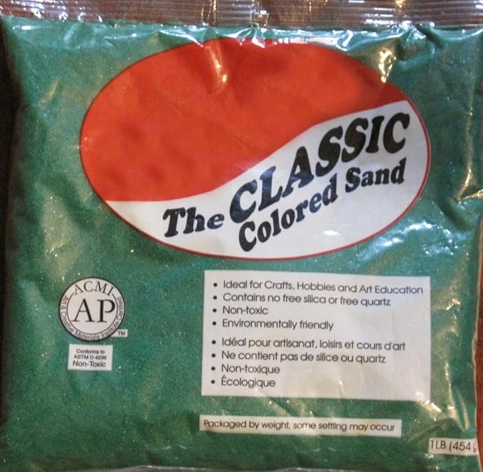 Hortense B. Hewitt Wedding Accessories 1-Pound Decorative Colored Sand, Emerald (Pack of 2)