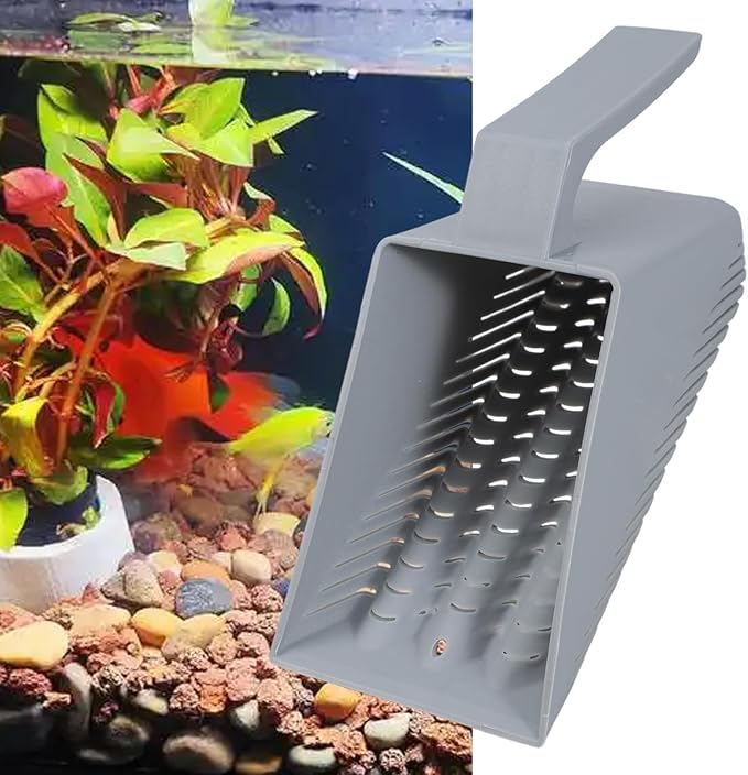 Aquariums Sand Shovel Scooper Ergonomic Handle for Fish for Tanks Garden Sifter