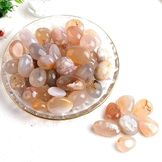 1PC Natural Crystal Amethyst Rose Quartz Gravel Irregular Polishing Minerals Specimen Stone Aquarium Home Decor,Agate,100g