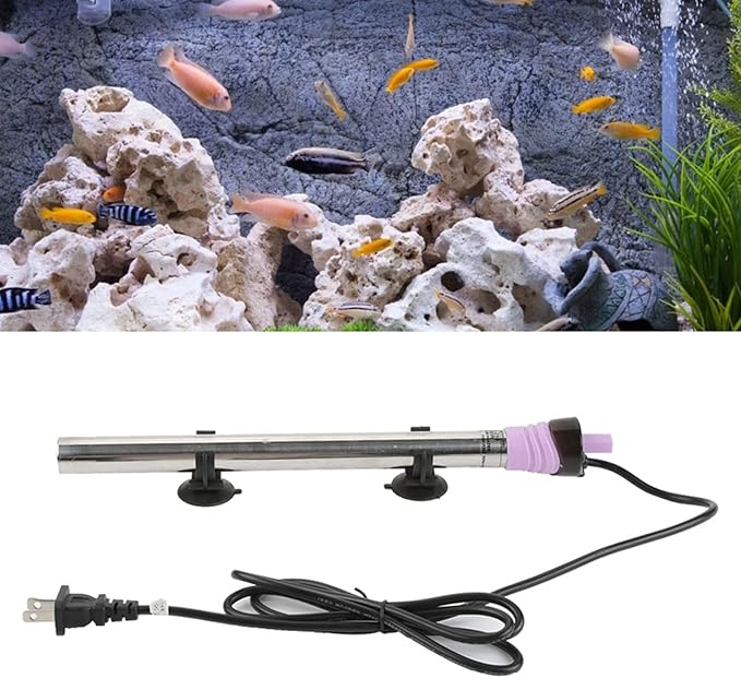 Fish Tank Heater Fish Tank Heating Bar with Suction Cup Fish Tank Electric Heater for Aquarium Fish Tank 50W/100W/200W/300W/500W (US Plug 300w)