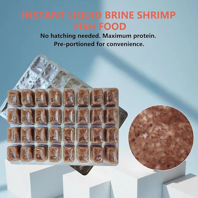 Liquid Brine Shrimp Fish Food – Enriched Aquarium Feed for All Life Stages, Fry Development & Vibrant Fish Colors