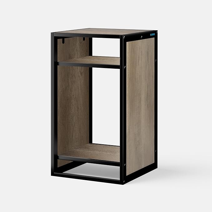 LANDEN Brown Metal Frame Stand, Three-Shelf for Fish Tanks up to 20 Gal, 45x45x80cm (17.7x17.7x31.49 in), for Fish Tanks and Reptile Terrariums, Home & Office Use