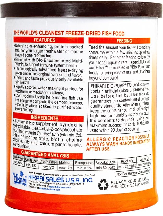 Hikari USA Inc. Freeze Dried Krill .71oz