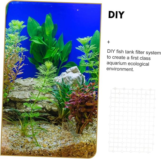 Mipcase 2pcs Aquarium Dividers Wear-Resistant Plate for Fish Tank Design Bottom for Gravel and Landscaping