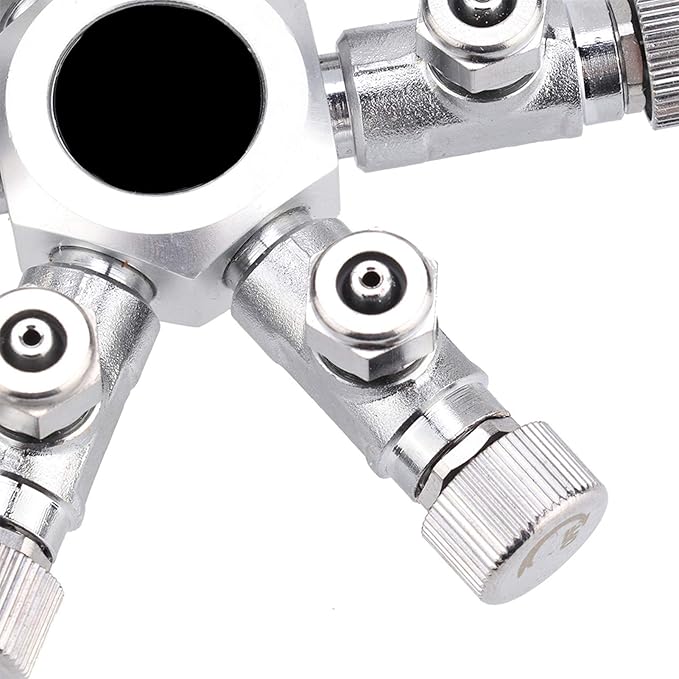 KIMISS Multi Ways Distributor Aquarium Regulator CO2 Splitter Valve Fish Multi Ways Distributor (6 Passes)