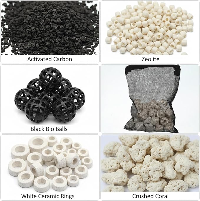 10 Pcs Media Bags for Aquarium with Zipper, 7.8 X 5.9 Inch Fish Tank Fine Mesh Bag for Fish Tank Activated Carbon, Ceramic Rings