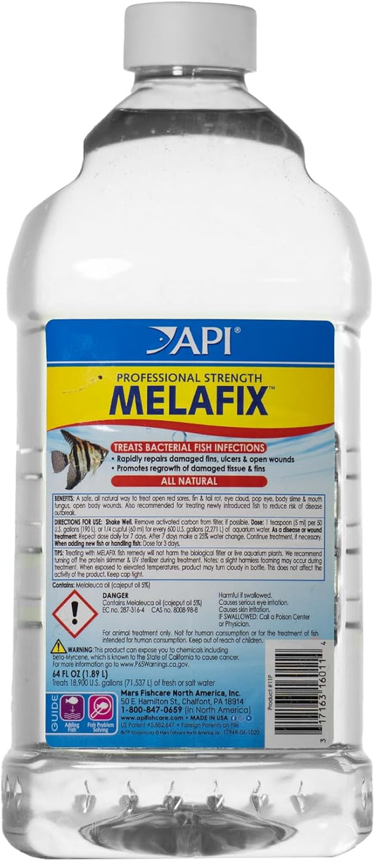 API MELAFIX Freshwater Fish Bacterial Infection Remedy 64-Ounce Bottle