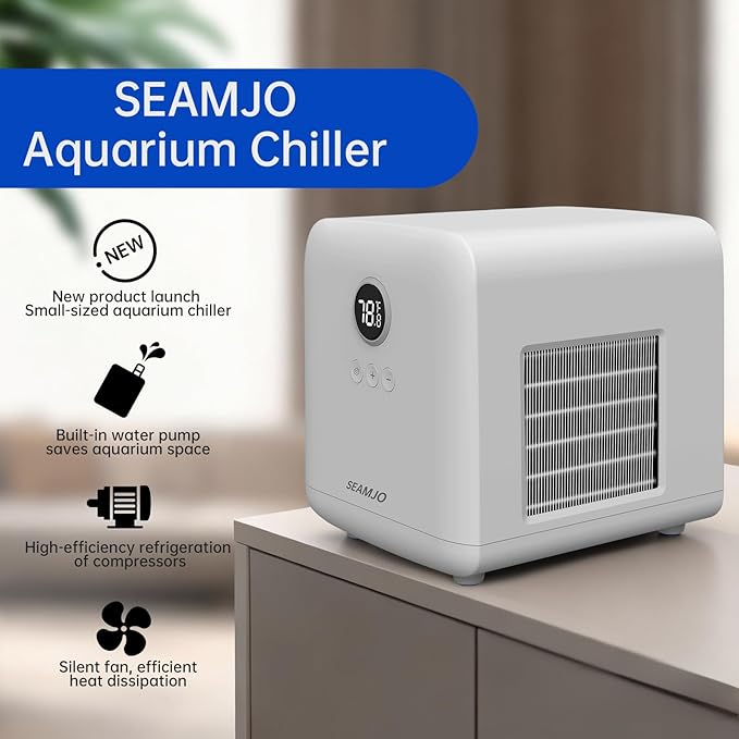 Aquarium Chiller 21-Gallon Fish Tank Chiller, A11-Built-in Pump, A11JJ-External Water Pump, R600a Compressor Quiet Cooling, Suitable for, Reef, and Hydroponics (Fres/Salt Water) (A11)