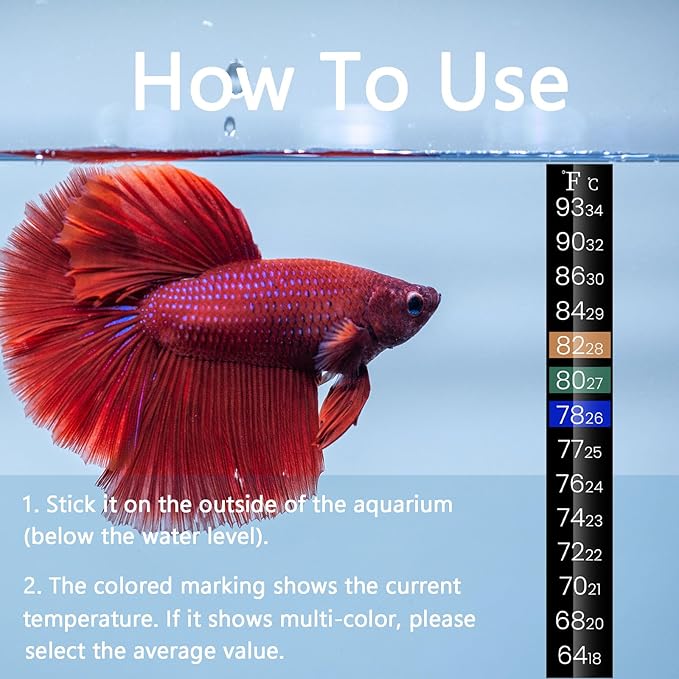AQUANEAT Aquarium Heater, 200W Fish Tank Heater, Adjustable Submersible Water Thermostat with Thermometer
