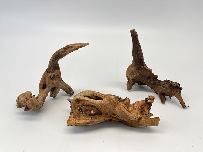 X-Small Driftwood (4.5-7 in) Assorted Natural Aquarium Decoration (5 Pieces)