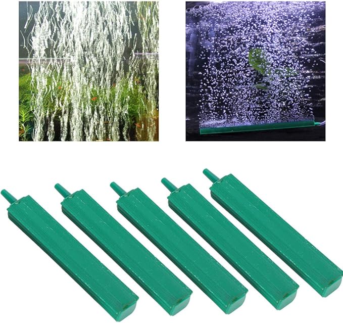 POCREATION Aquarium Sand Bar, Oxygen Diffuser Aeration Fish Air Stone Bars, PVC Sandstone, for Various Aquariums (S)
