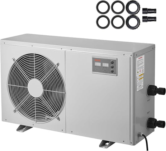 VEVOR Aquarium Chiller 500 Gallon, 1-1/2 HP Water Chiller for Hydroponics, Fast Cooling for Fish Tank,Axolotl,Coral Reef,Quiet Refrigeration Compressor, Titanium Evaporator,Complete Fittings