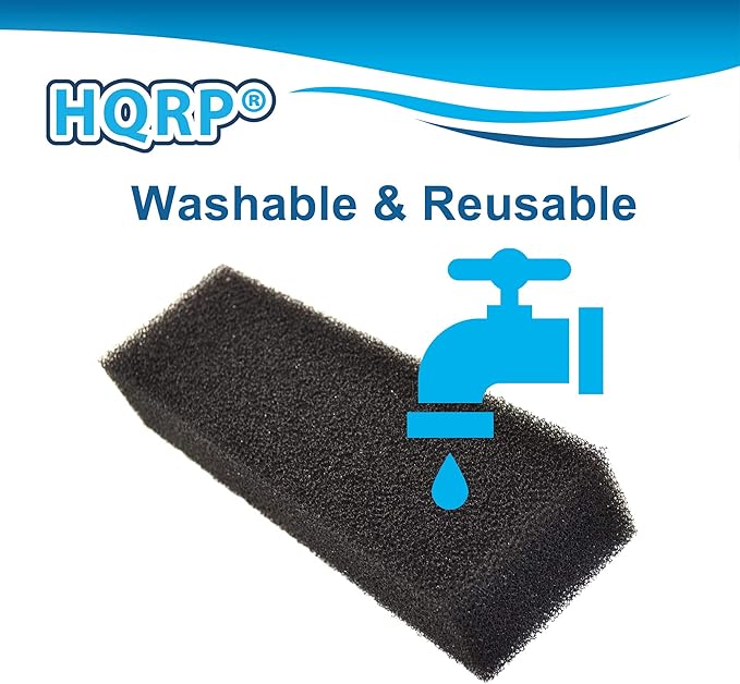 HQRP 2-Pack Mechanical Foam Aquarium Filter Compatible with Coralife Biocube 29, BioCube 14, Biocube 32 Sump Modification