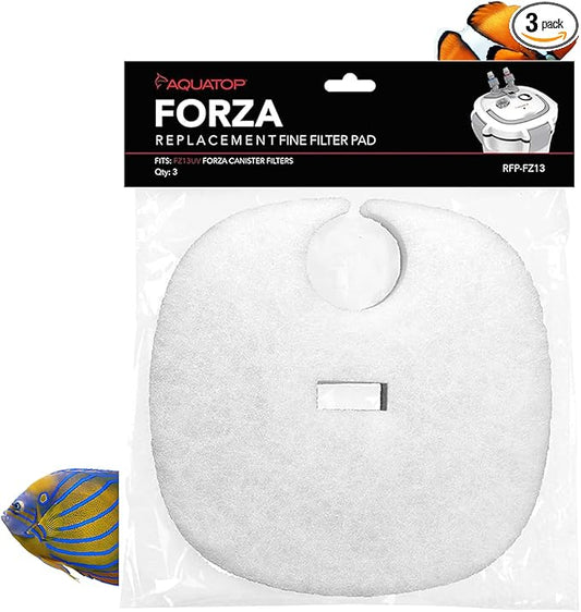 Aquatop Replacement White Filter Pads – Compatible with Forza FZ13 Canister Filters – Aquarium Filter Refills – Maintains Crystal Clear Water