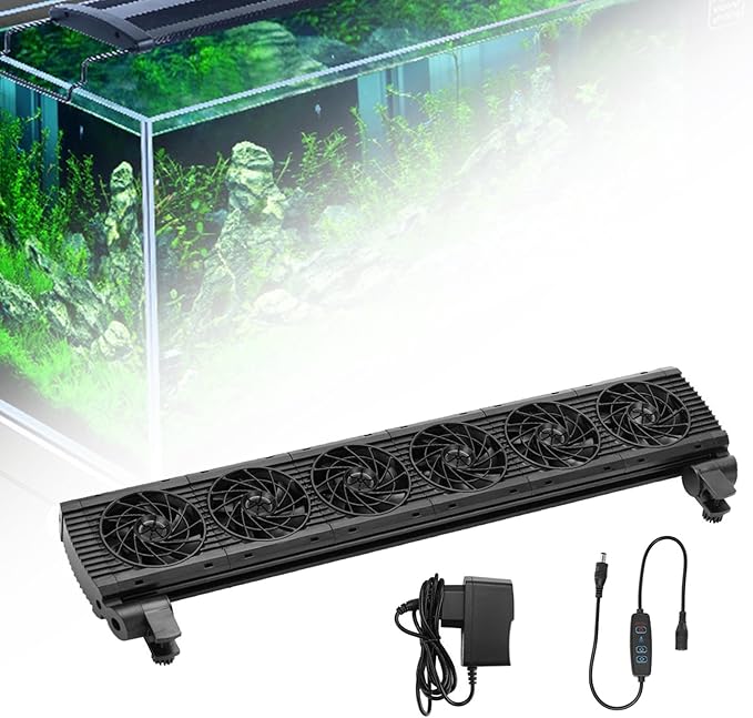 Generic Aquarium Chiller,Water Chiller Cooling Fan,Fish Tank Cooling Fan System,Fish Tank Fan,Hydroponic Cooling Machine for Salt Fresh Water, 6
