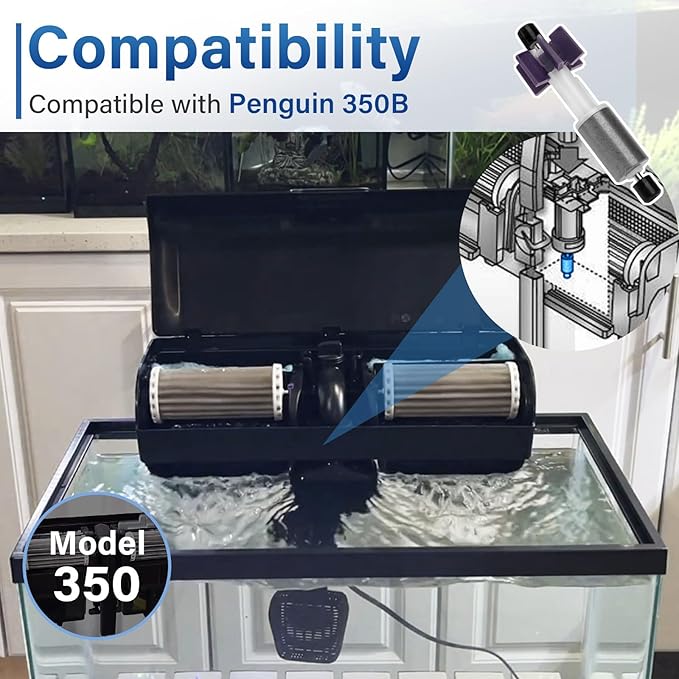 PRIM350B 350b Impeller Assembly for Marine-Land Penguin Filter 350B - 350 Aquarium Impeller Part Used for Fish Tank Filter Pumps