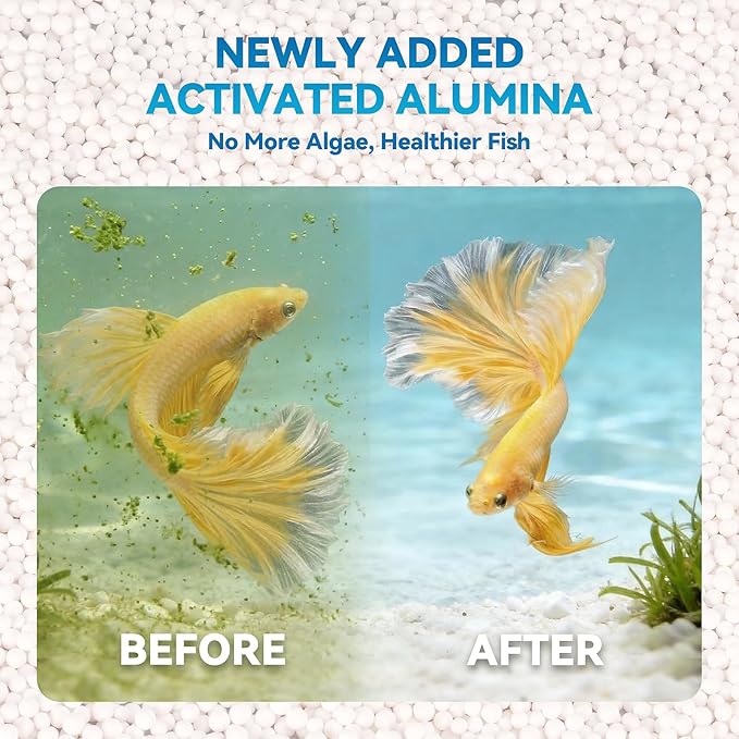 New Upgraded 6-in-1 16-Pack Aquarium Filter Cartridges, Designed for Tetra Whisper Bio-Bag Filter Cartridges Large, Fits Tetra Whisper Filter Large — Fits IQ/PF/20i/40i, 20-60 Gallon Tanks