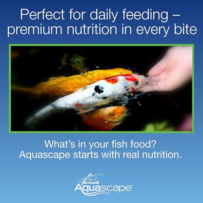 Aquascape Premium Staple Pond and Koi Fish Food, Mixed Pellet Size, 2.2-Pounds