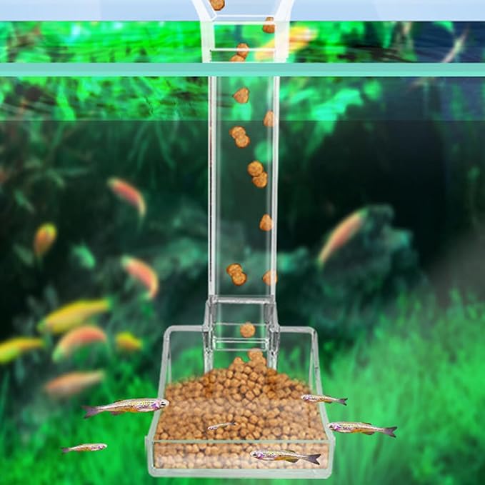 Fish Feeder Aquarium Feeder Shrimp Tank Feeding Tube 3pcs Precise Automatic Feeding Tool for Fish and Shrimp Tanks