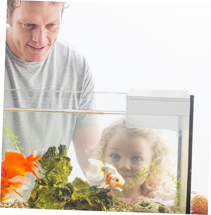 UPKOCH 1 Set Automatic Fish Food Dispenser Small Aquarium Feeder for Granules Flakes Powders Capacity Durable Design for Desktop Fish Tanks