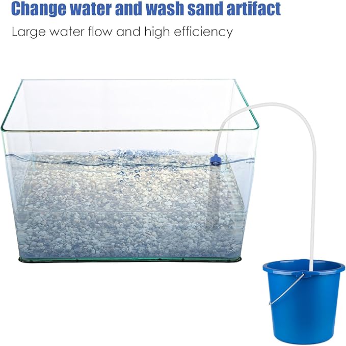 Aquarium Fish Tank Siphon Gravel Cleaner Water Changer for Fish Tank Cleaning Gravel & Sand