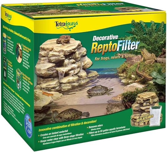 Tetra Decorative ReptoFilter for Newt, Terrarium Filtration, Keeps Water Clear