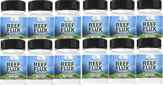 ReefHD Reeflux FIuconazole 200mg fungaI Fish lnfections lchthyophonus SaproIegnia KlLL Bryopsis Green Hair AIgae Aquarium Reef Flux AIgae Buster (12 Packs)