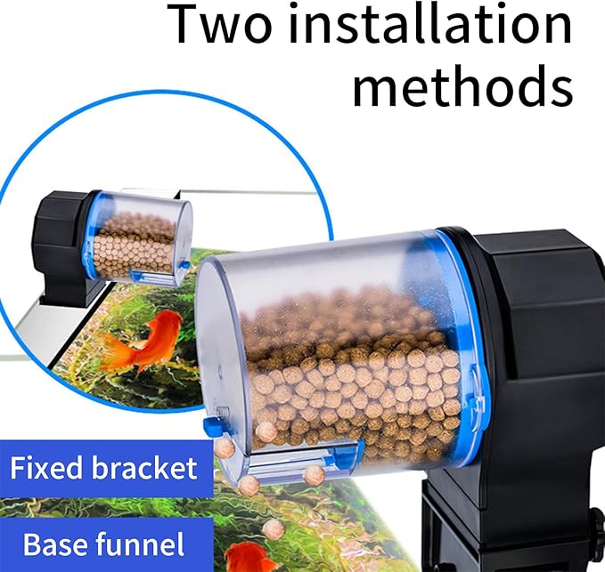 Automatic Fishtanks Feeder Health Diet Feeding Tool for Fish and Shrimp with Easy to Use Food Control Feeding Supply Easy Operations Fish Feeder