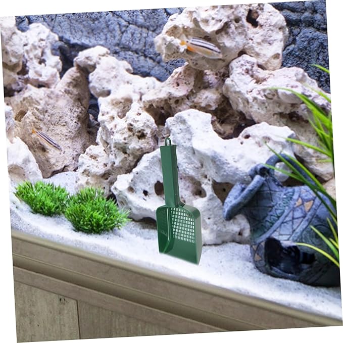 Abaodam Aquarium Sand Shovel for Fish Tank Cleaning Efficient Debris Removal Tool for Aquatic Environments Material Minimalist Design for Home Aquariums and Gardens