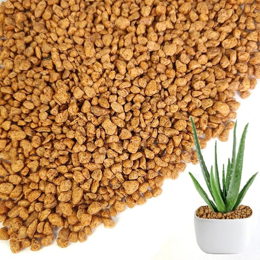 HappyFiller 2-5mm Decorative Succulent Cactus Gravel,Terrarium Small Rocks,Indoor Plants Orchid Soil Cover Stones,Candle Holder Vase Filler Decor Pebbles,0.88 LB Brown