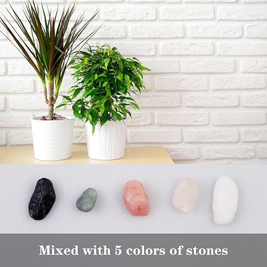 5lb Pea Silica Gravel Decorative Rocks, Polished Pebbles Ideal for Fish Tank, Vases, Succulents, Home Decor and Garden Landscaping, Countryside
