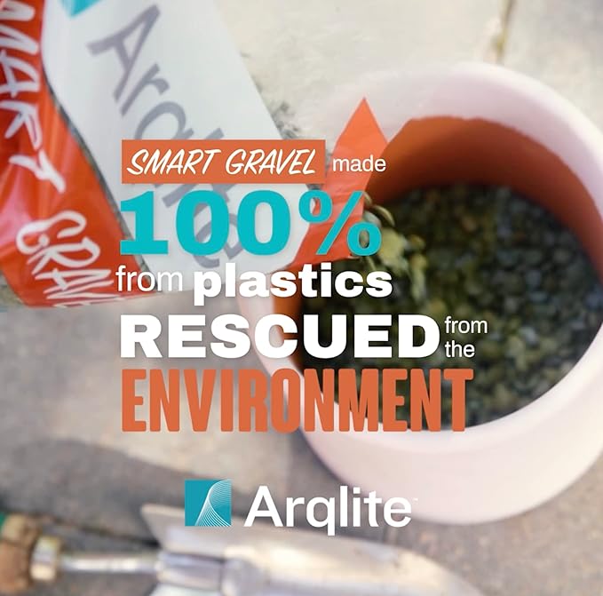 Arqlite Smart Gravel Eco Friendly Plant Drainage for Healthy Roots, Cactus, Succulents, Small Pots (1 Gal, Mini Size Bag)