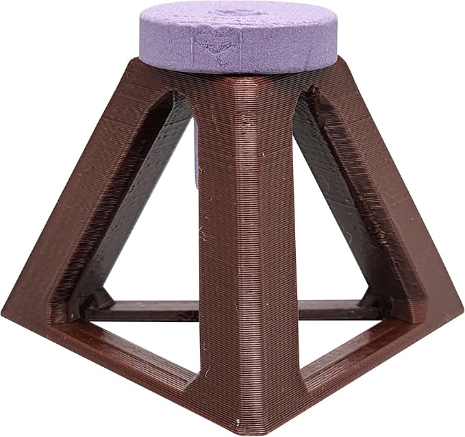 Coral Frag Holders - Pyramid Shaped Plug Stand (Brown)