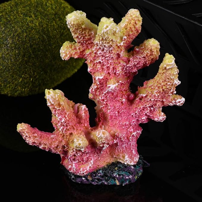 balacoo Creative Artificial Coral Reef Aquarium Decoration Realistic Resin Coral Ornament for Fresh Saltwater Fish Tank Landscape XL
