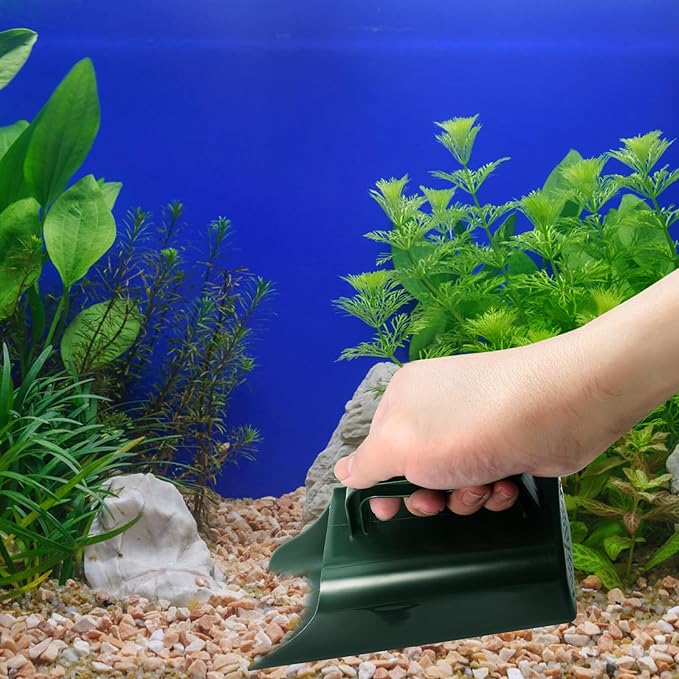 Plastic Fish Tank Shovel and Aquarium Sand Cleaner, Plastic Material, Multi-Function Sediment Removal Tool for Freshwater Aquatic Plants and Gravel Cleaning