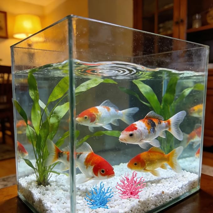 3 Pcs Aquarium Coral Reef Decor Charming Fish Tank Coral for Fish Tank Decorations(Blue, White, Pink)