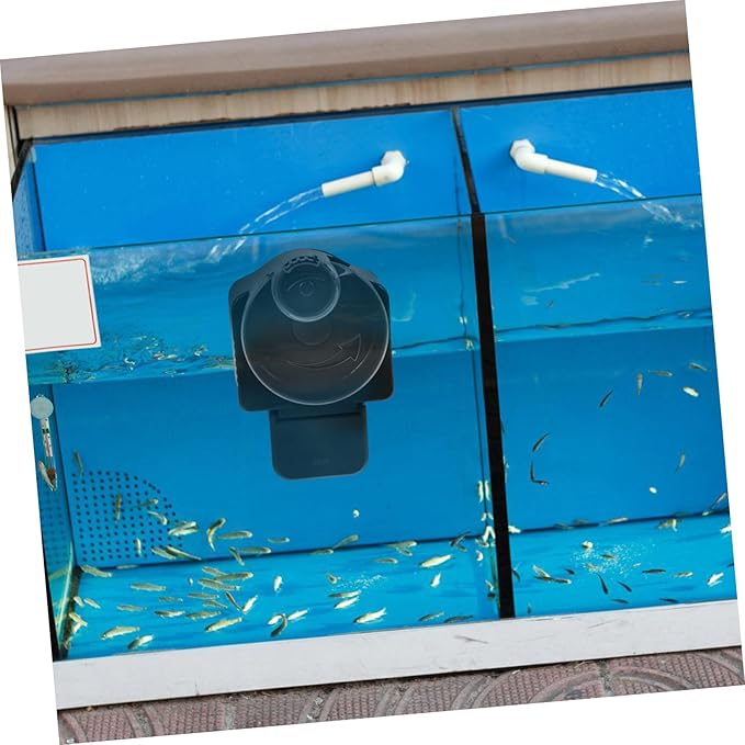 Mobestech Automatic Fish Tank Feeder Large-Capacity Fish Food Feeder for Aquarium Betta and Goldfish Timer Feeding Tool Suitable for Vacation and Turtle Tanks